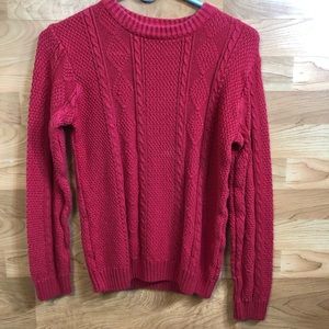 J. Khaki Size Medium Red Sweater